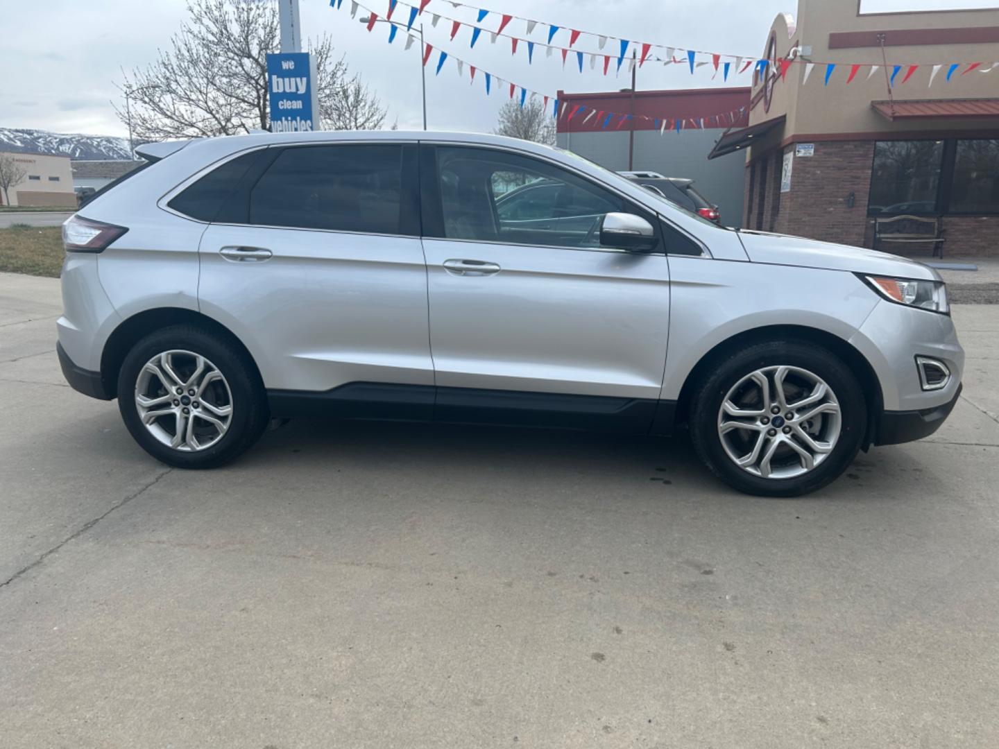 2018 Silver /BLACK Ford Edge Titanium AWD (2FMPK4K98JB) with an 2.0L L4 DOHC 16V engine, 6A transmission, located at 3030 CY Ave, Casper, WY, 82604, (307) 265-3830, 42.827816, -106.357483 - Photo#4